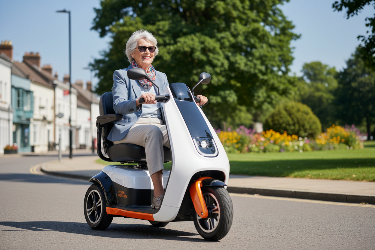 Image alt text: Best mobility electric scooters UK 2026 – foldable, dual-seat and four-wheel models at MobilityBuy.com