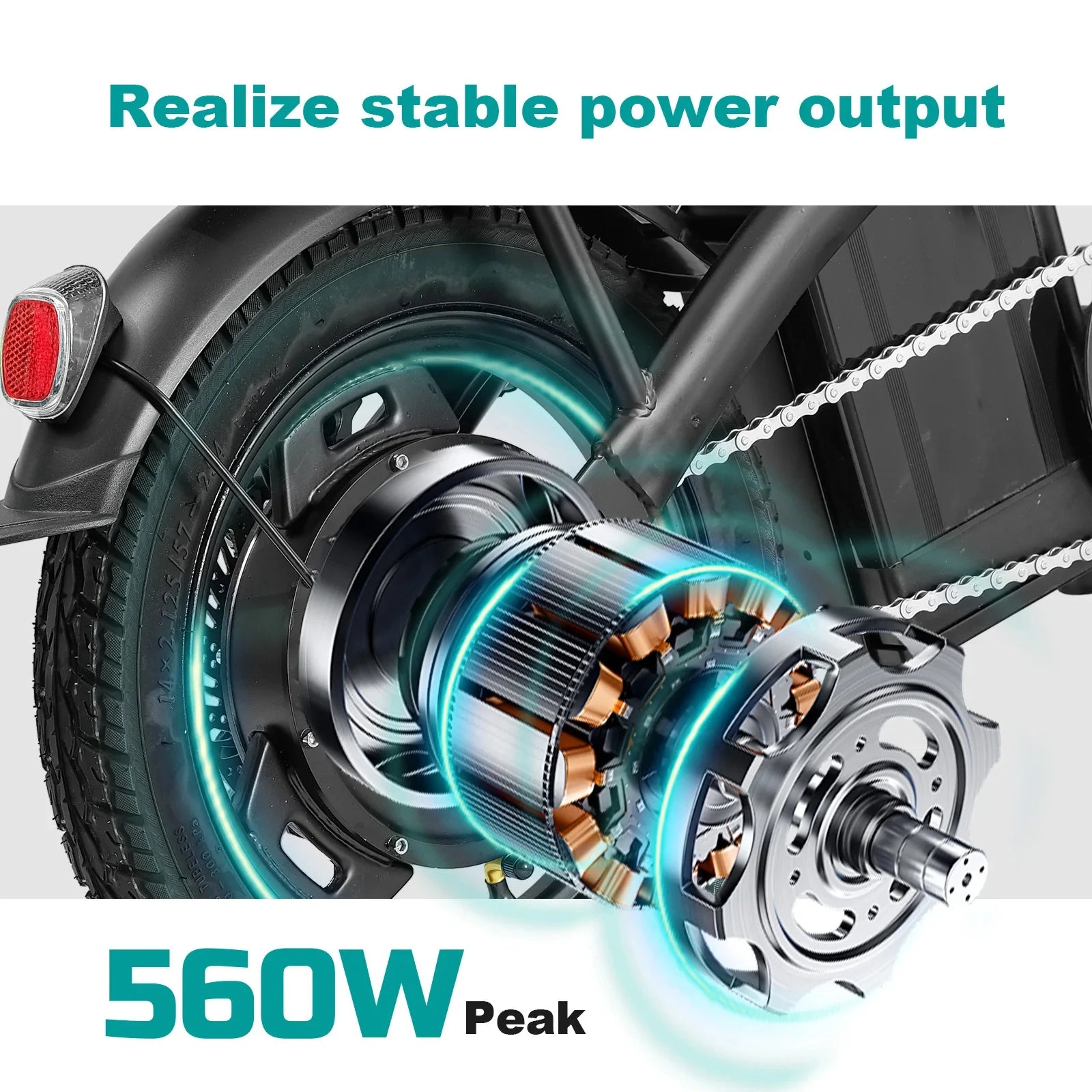14 Inch Folding Electric Bike 560W Motor 48V Battery - Mobility Buy