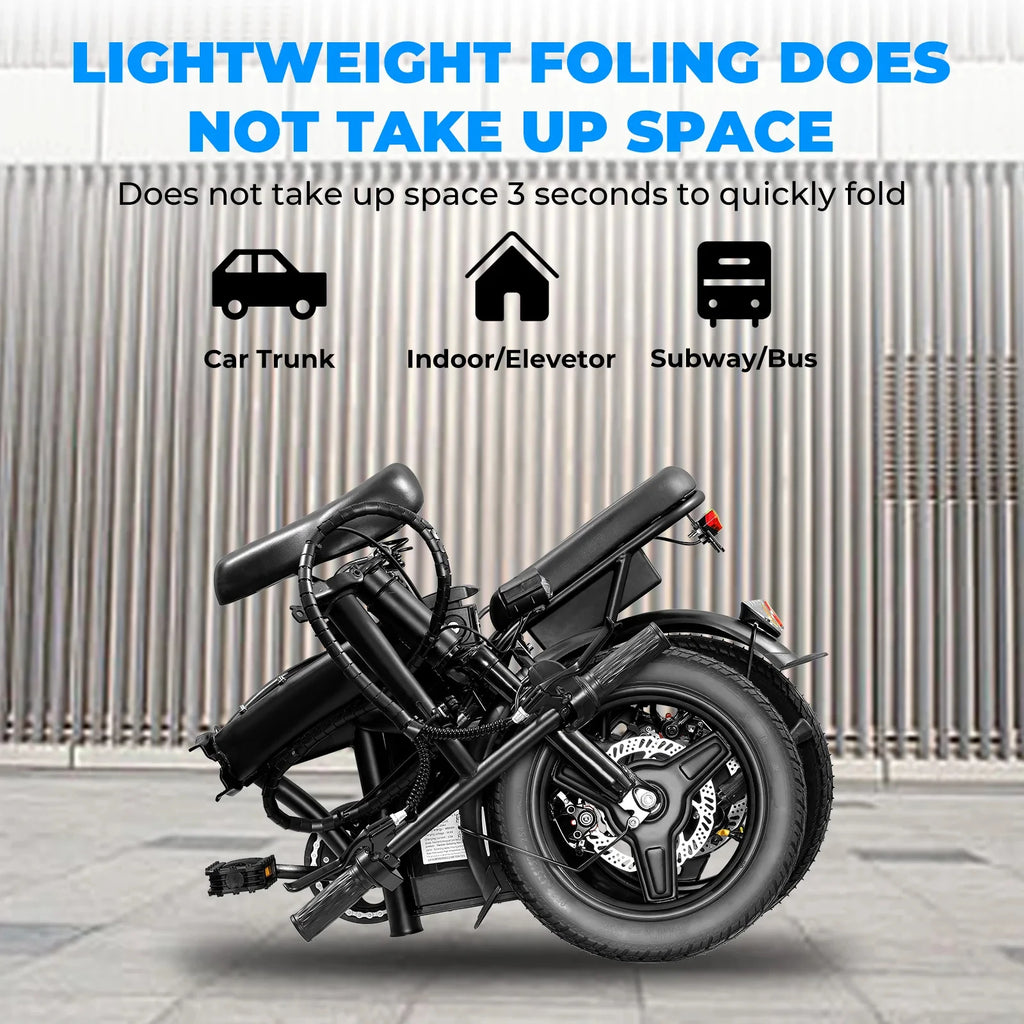 14 Inch Folding Electric Bike 560W Motor 48V Battery - Mobility Buy