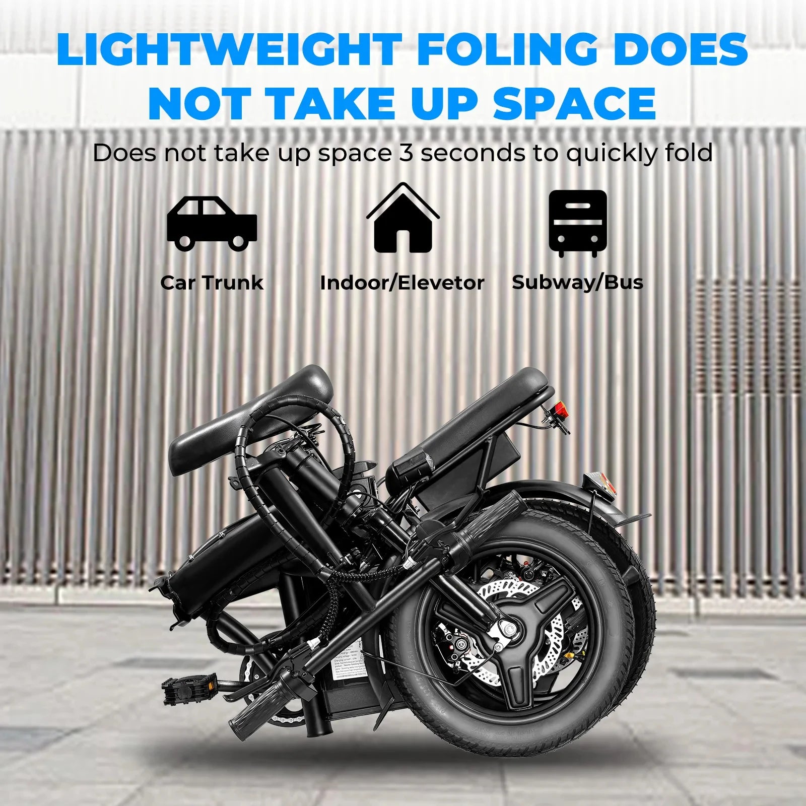 14 Inch Folding Electric Bike 560W Motor 48V Battery - Mobility Buy