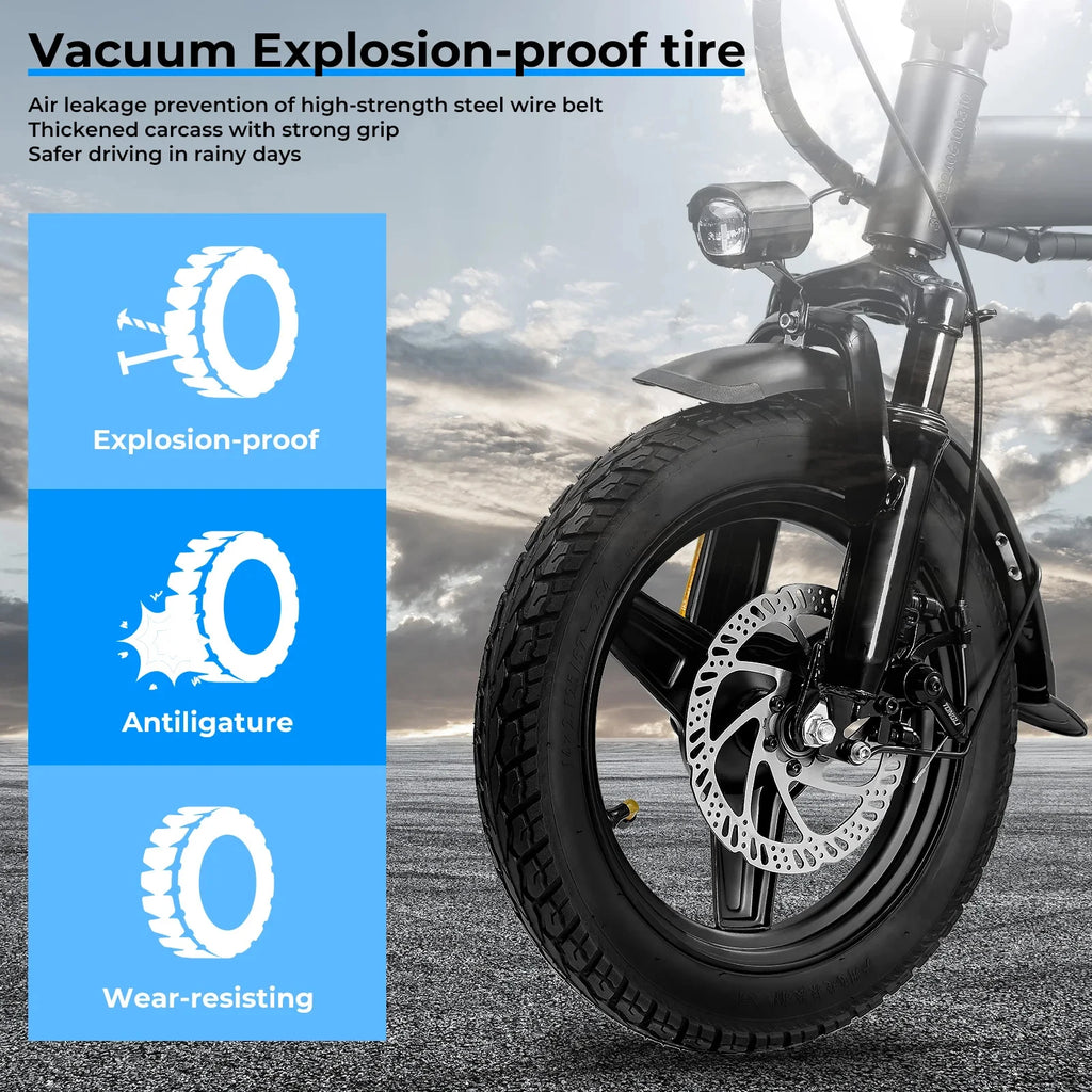 14 Inch Folding Electric Bike 560W Motor 48V Battery - Mobility Buy