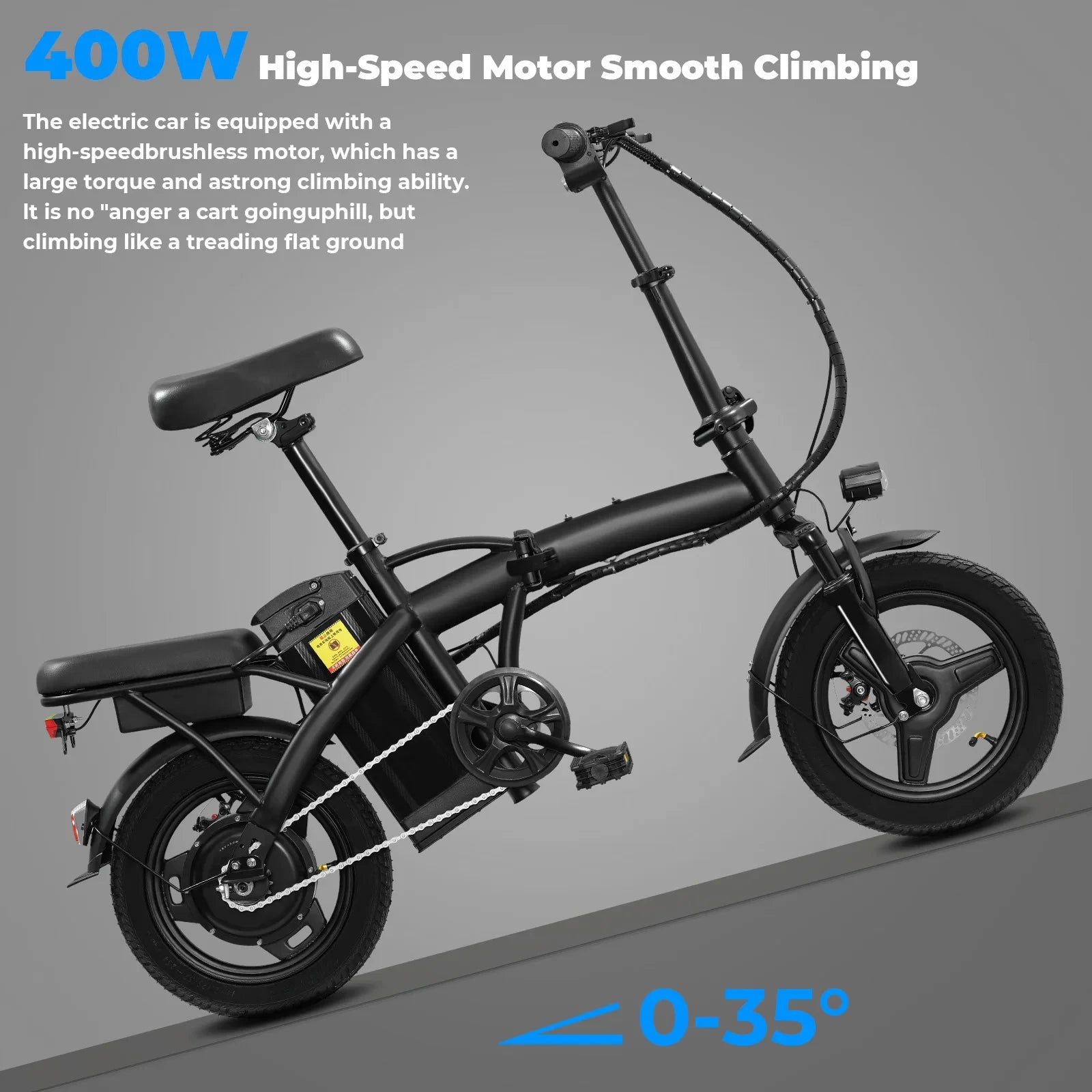 14 Inch Folding Electric Bike 560W Motor 48V Battery - Mobility Buy