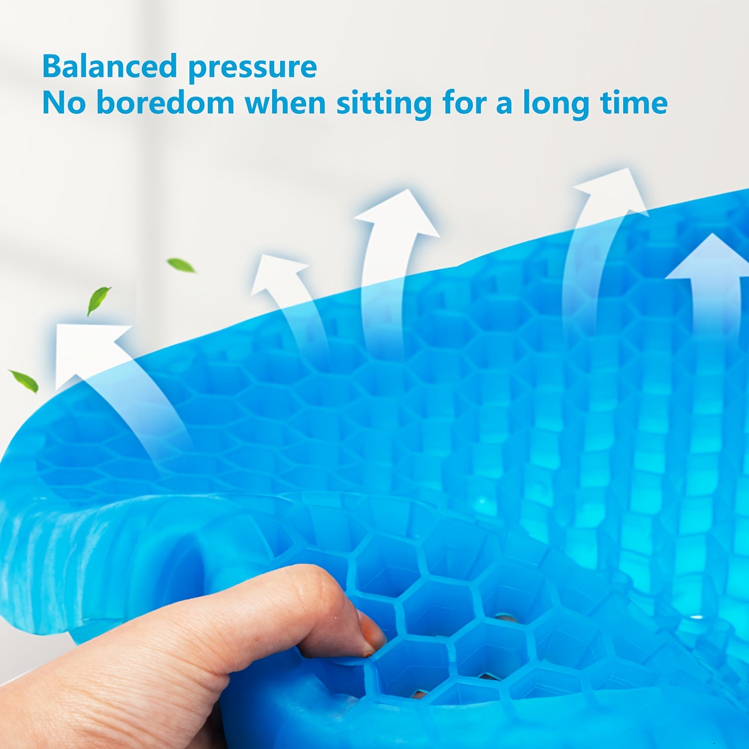 Water Resistant Gel Seat Cushion - Breathable Honeycomb