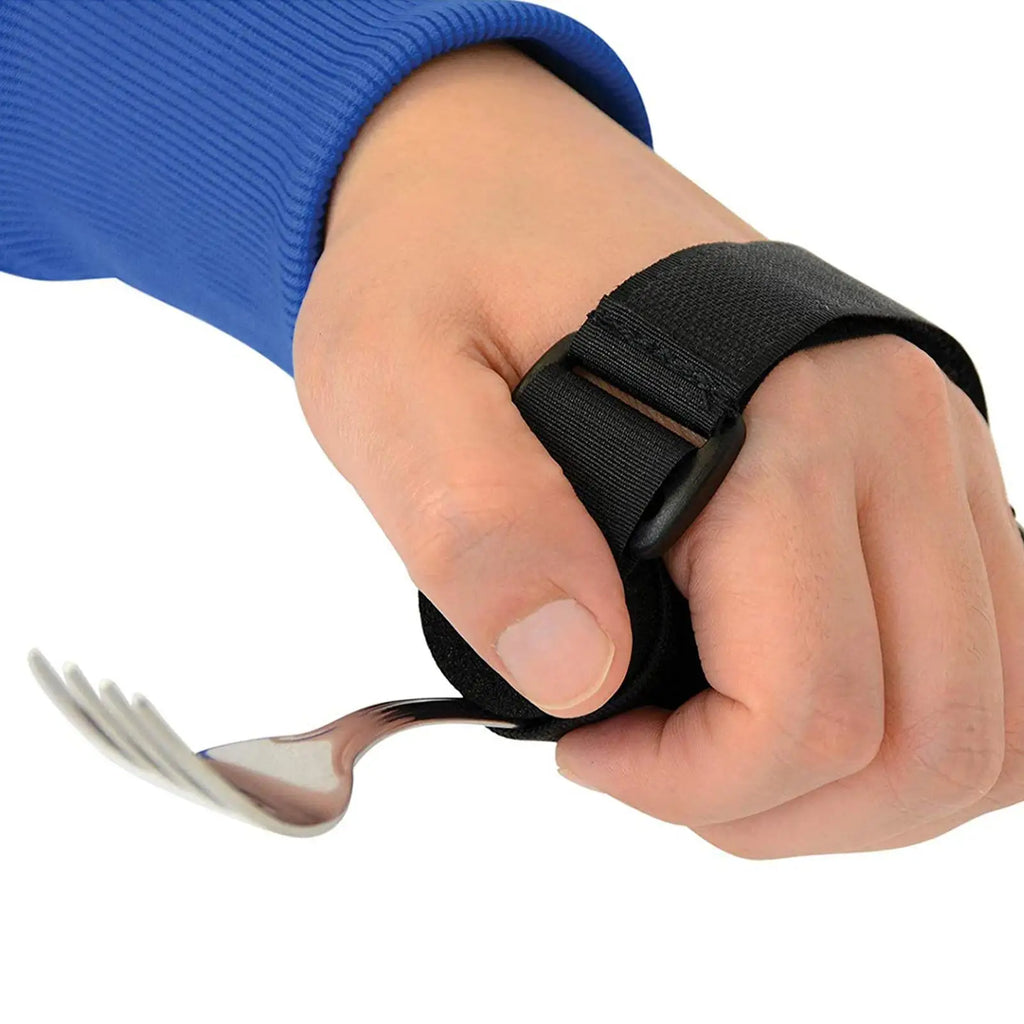 Adjustable Anti Tremor Utensil Strap Ensures Secure Grip For Elderly Users - Mobility Buy