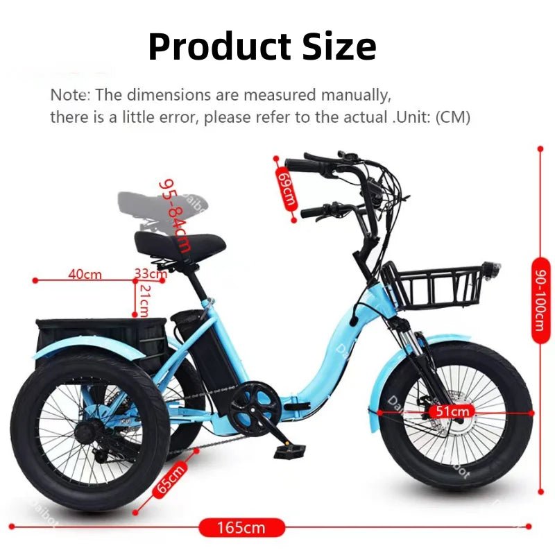 Advanced Electric Folding Tricycle With Powerful Battery For Commuters - Mobility Buy