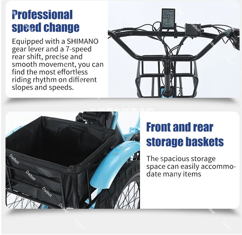 Advanced Electric Folding Tricycle With Powerful Battery For Commuters - Mobility Buy