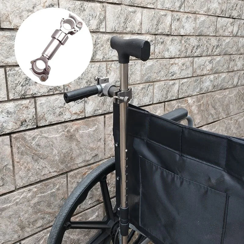 Secure Aluminum Magnesium Cane Clip Mount For Electric Wheelchair - Mobility Buy