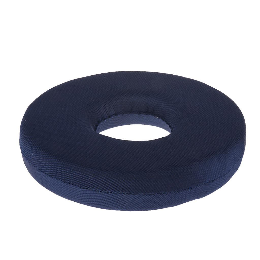 Black Orthopedic Donut Cushion 35x14cm With Removable Cover For Pain Relief - Mobility Buy