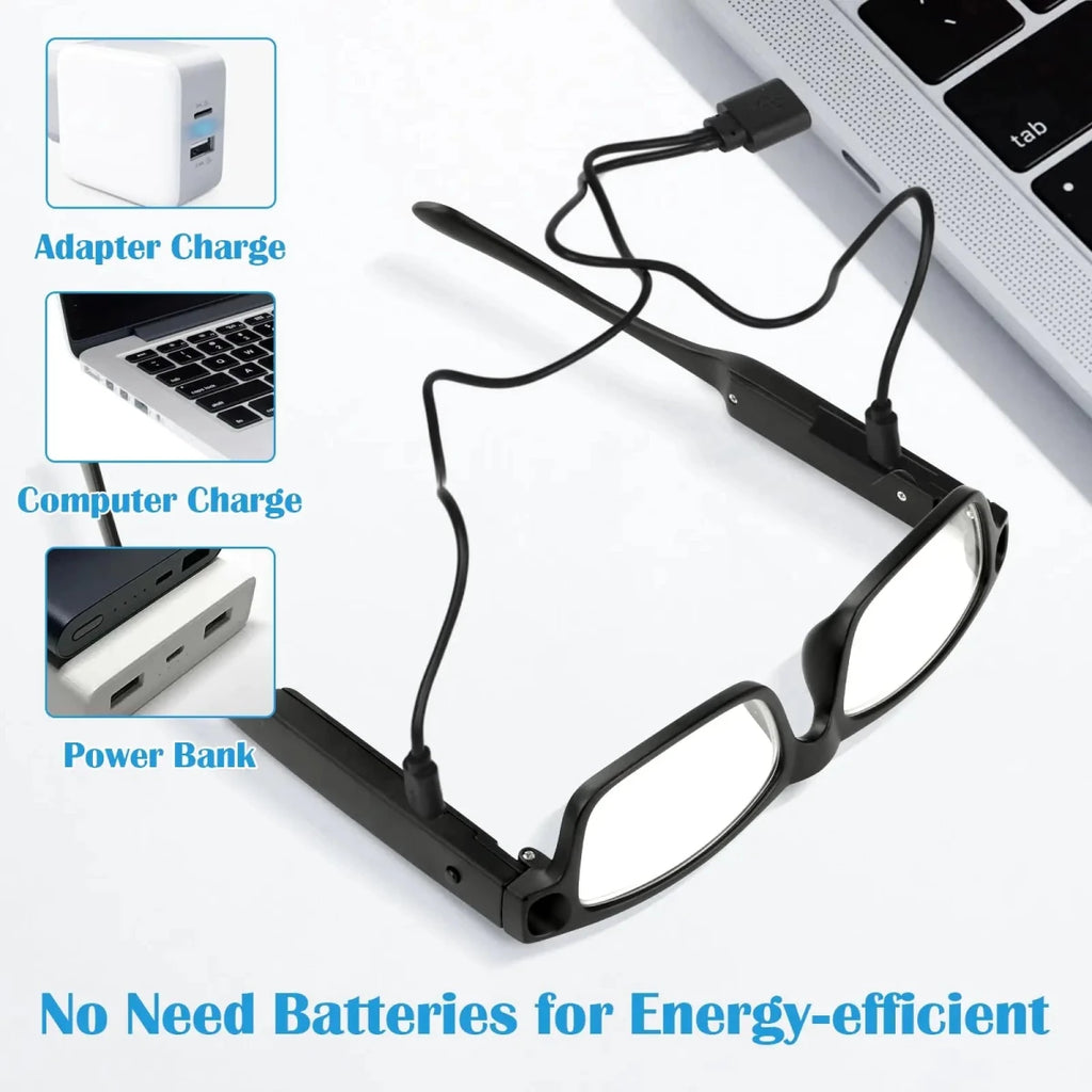 Crystal Clear Usb Rechargeable Led Magnifying Glass For Seniors - Mobility Buy