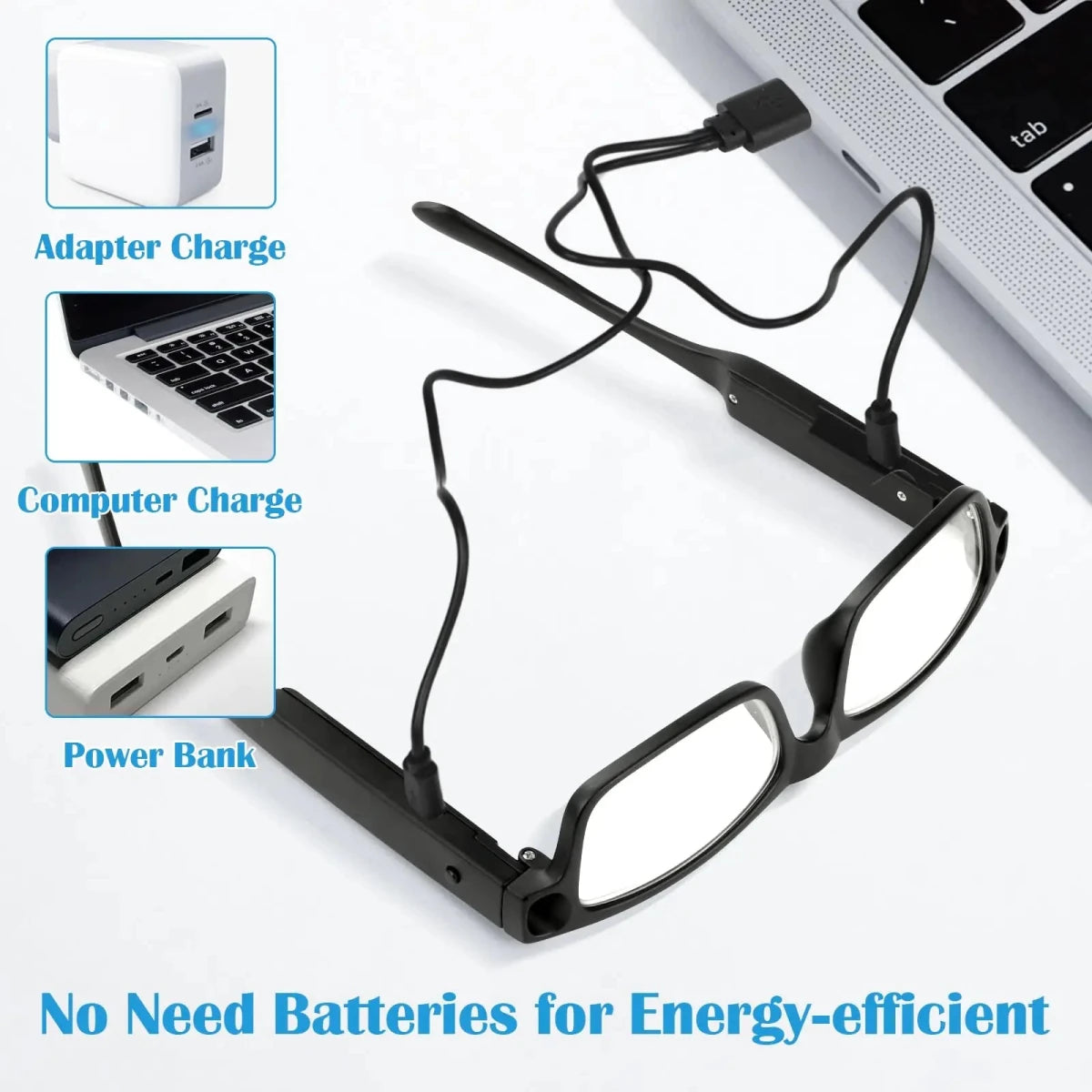 Crystal Clear Usb Rechargeable Led Magnifying Glass For Seniors - Mobility Buy