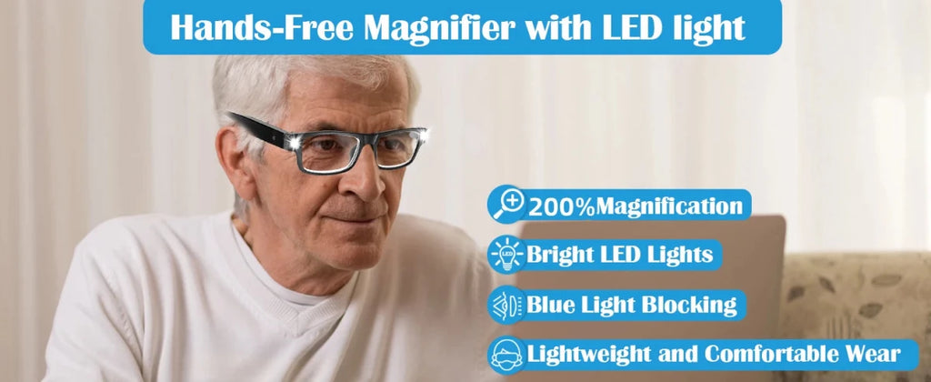 Crystal Clear Usb Rechargeable Led Magnifying Glass For Seniors - Mobility Buy