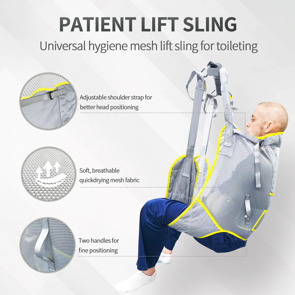 Ehucon 230kg Heavy Duty Mesh Patient Transfer And Toileting Sling - Mobility Buy