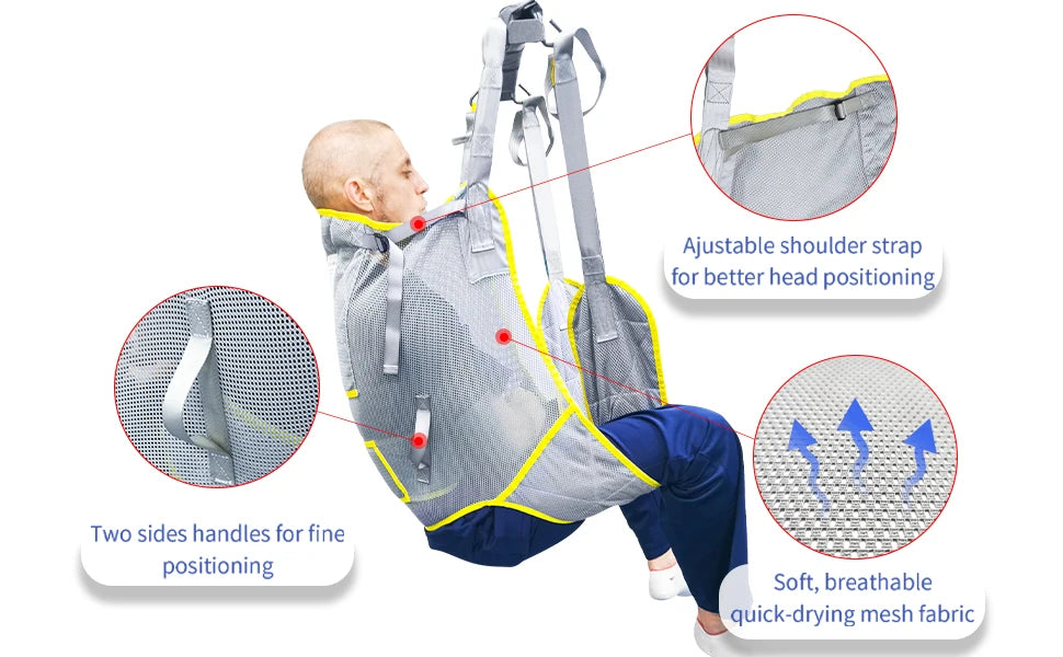 Ehucon 230kg Heavy Duty Mesh Patient Transfer And Toileting Sling - Mobility Buy