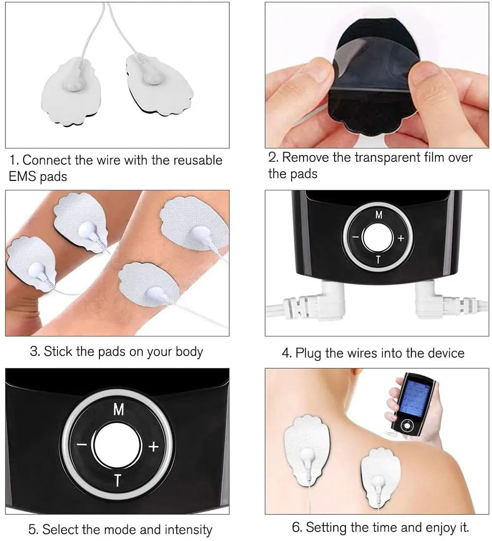 Electric EMS TENS Body Electromyostimulator, 2-channel, 16 massage modes - Mobility Buy