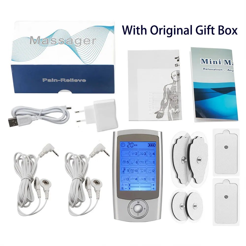 Electric EMS TENS Body Electromyostimulator, 2-channel, 16 massage modes - Mobility Buy