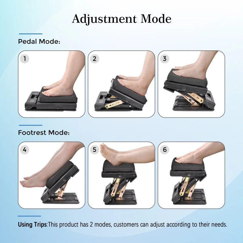 Ergonomic Adjustable Footrest With Four Position Height And Removable Pad - Mobility Buy