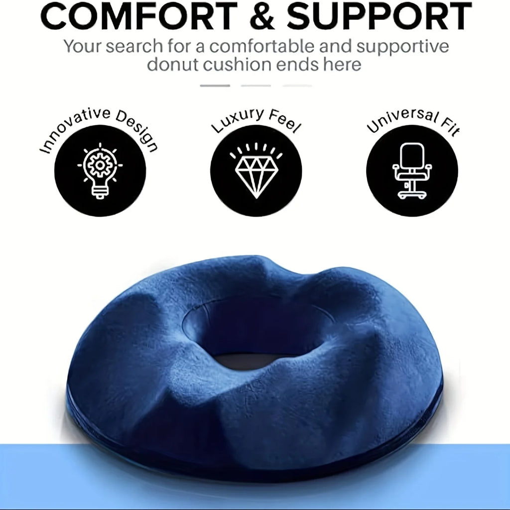 Ergonomic Memory Foam Donut Seat Cushion,Tailbone Support - Mobility Buy