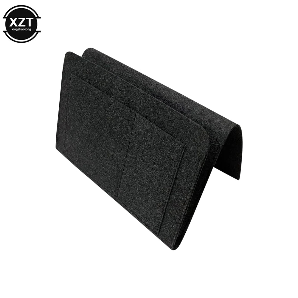 Felt Bedside Hanging Storage Organizer Pocket For Phone Books Magazines - Mobility Buy