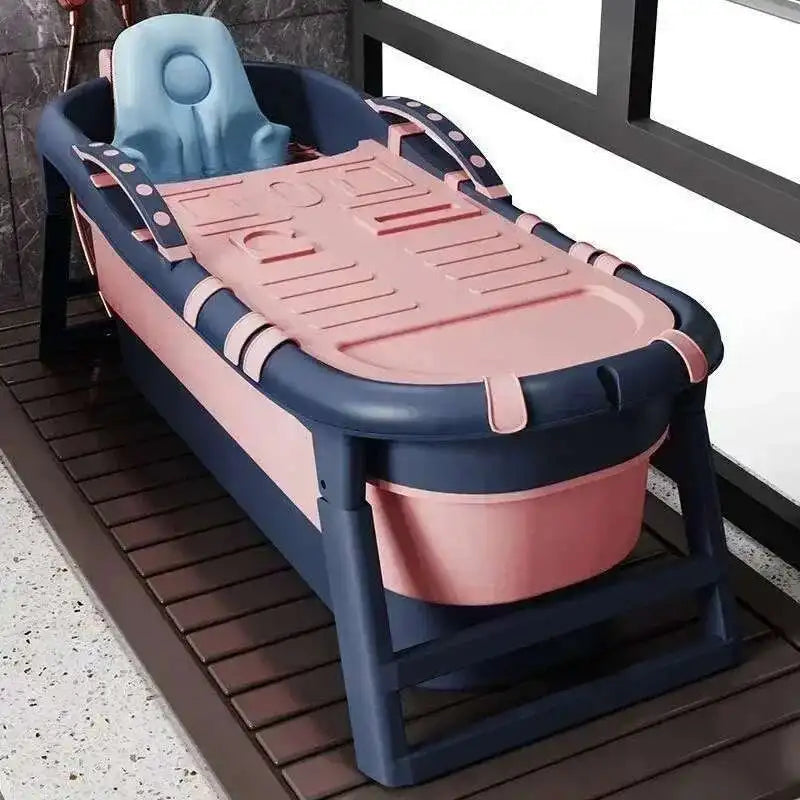 Foldable Adult Portable Bathtub Full Body Thickened Household Tub - Mobility Buy