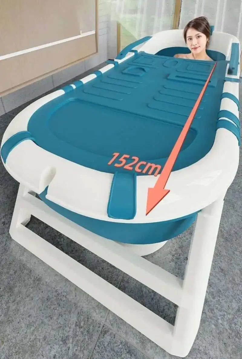 Foldable Adult Portable Bathtub Full Body Thickened Household Tub - Mobility Buy
