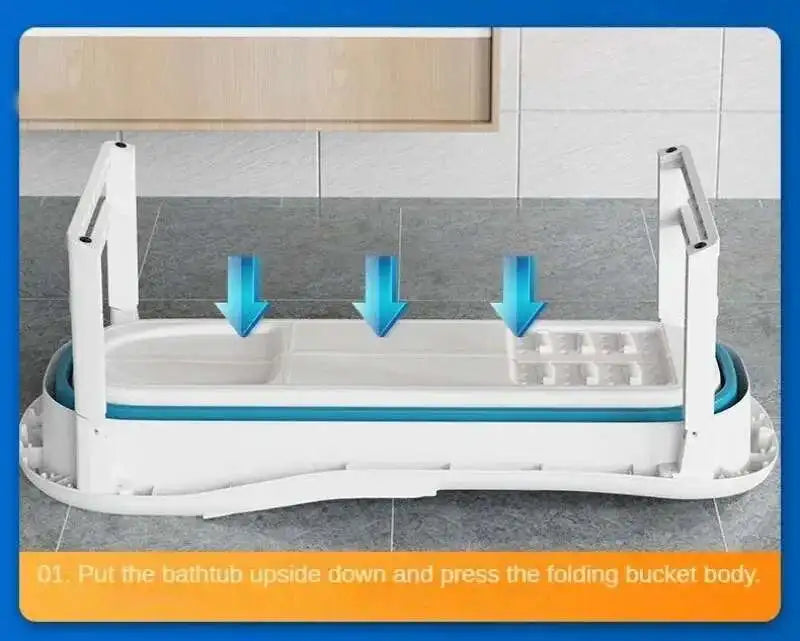 Foldable Adult Portable Bathtub Full Body Thickened Household Tub - Mobility Buy