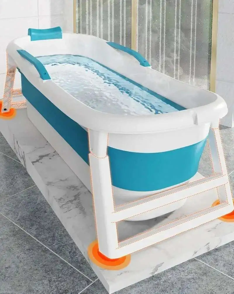 Foldable Adult Portable Bathtub Full Body Thickened Household Tub - Mobility Buy
