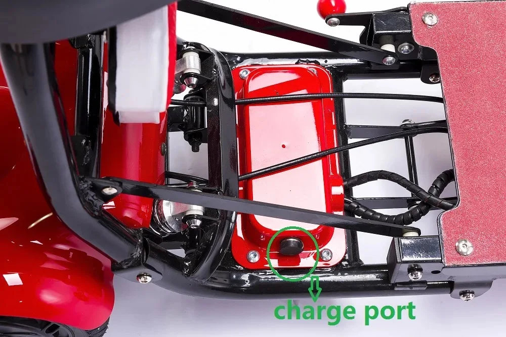 Foldable Electric Scooter Dual Motor Four Wheel For Elderly And Disabled - Mobility Buy