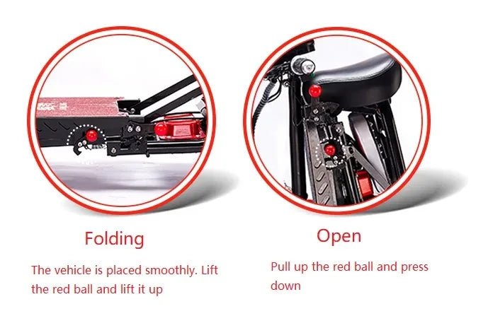 Foldable Electric Scooter Dual Motor Four Wheel For Elderly And Disabled - Mobility Buy