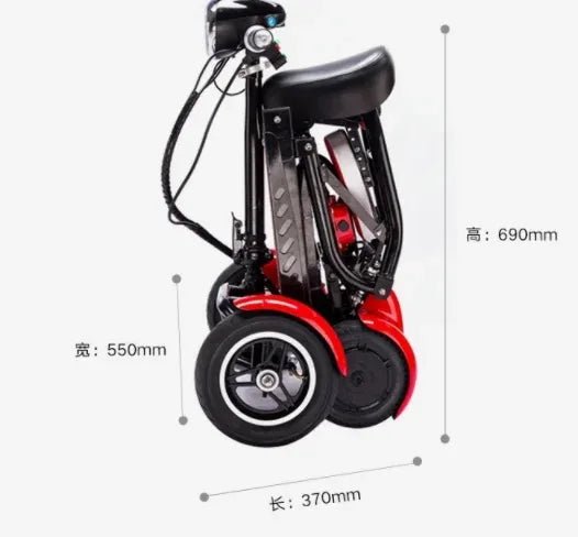 Foldable Electric Scooter Dual Motor Four Wheel For Elderly And Disabled - Mobility Buy