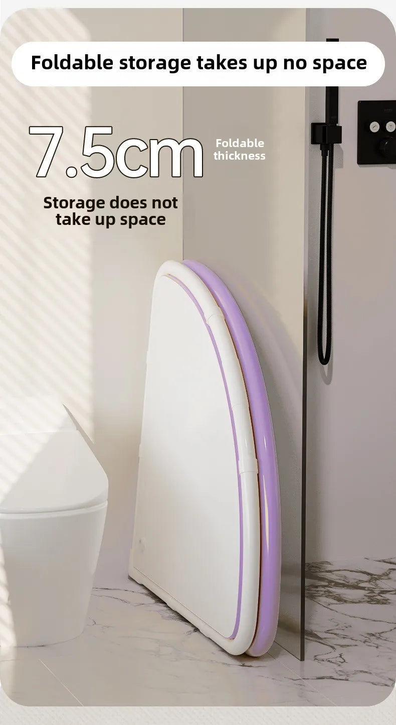 Folding Fan Shaped Corner Spa Bathtub Space Saving Home Bath - Mobility Buy