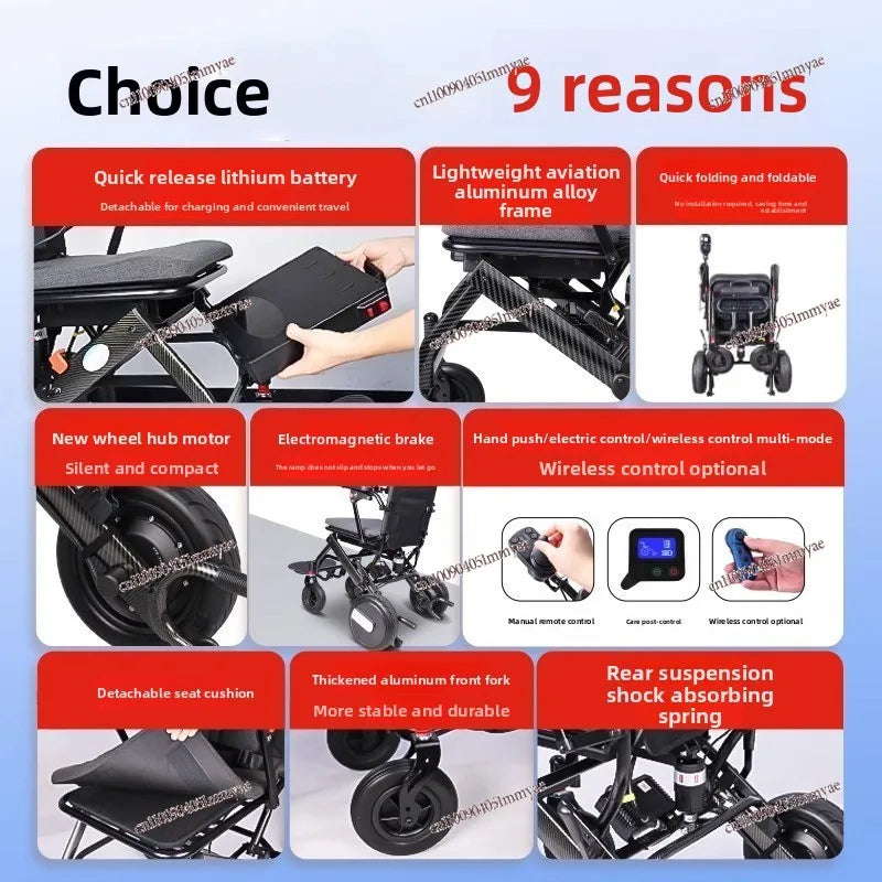 Folding Mobility Chair For Seniors Lightweight Aluminum All Terrain Portable - Mobility Buy