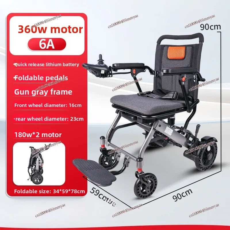 Folding Mobility Chair For Seniors Lightweight Aluminum All Terrain Portable - Mobility Buy