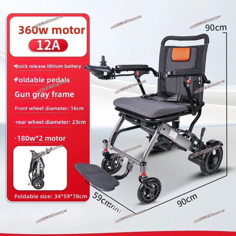 Folding Mobility Chair For Seniors Lightweight Aluminum All Terrain Portable - Mobility Buy