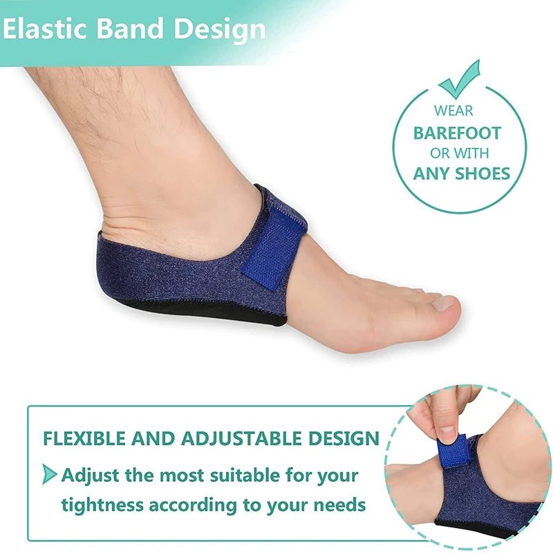 Gel Heel Cushion Feet Socks - Heel Cups Pads - Mobility Buy