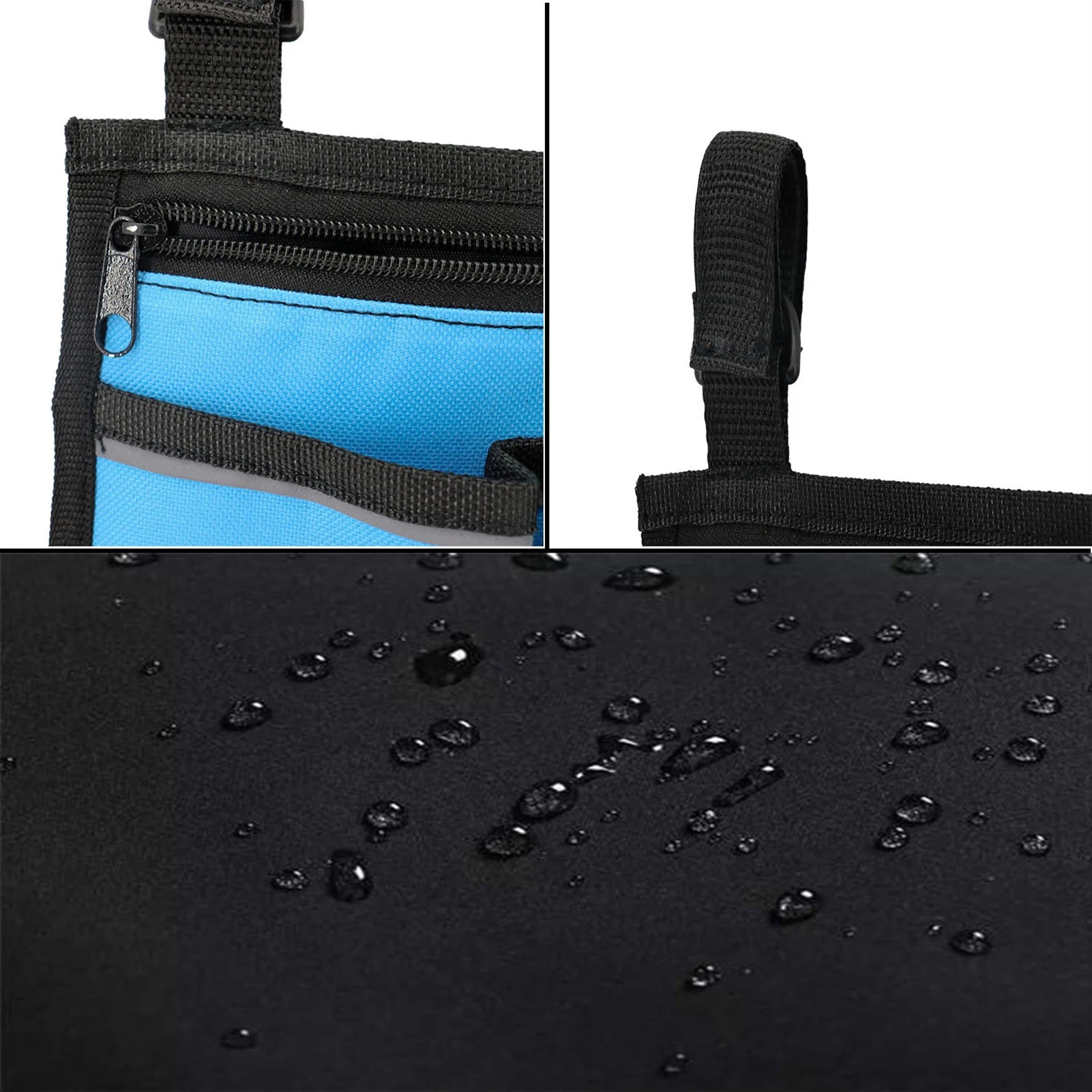 Wheelchair Bag with Pockets Reflective Strips - Side Bags pouch