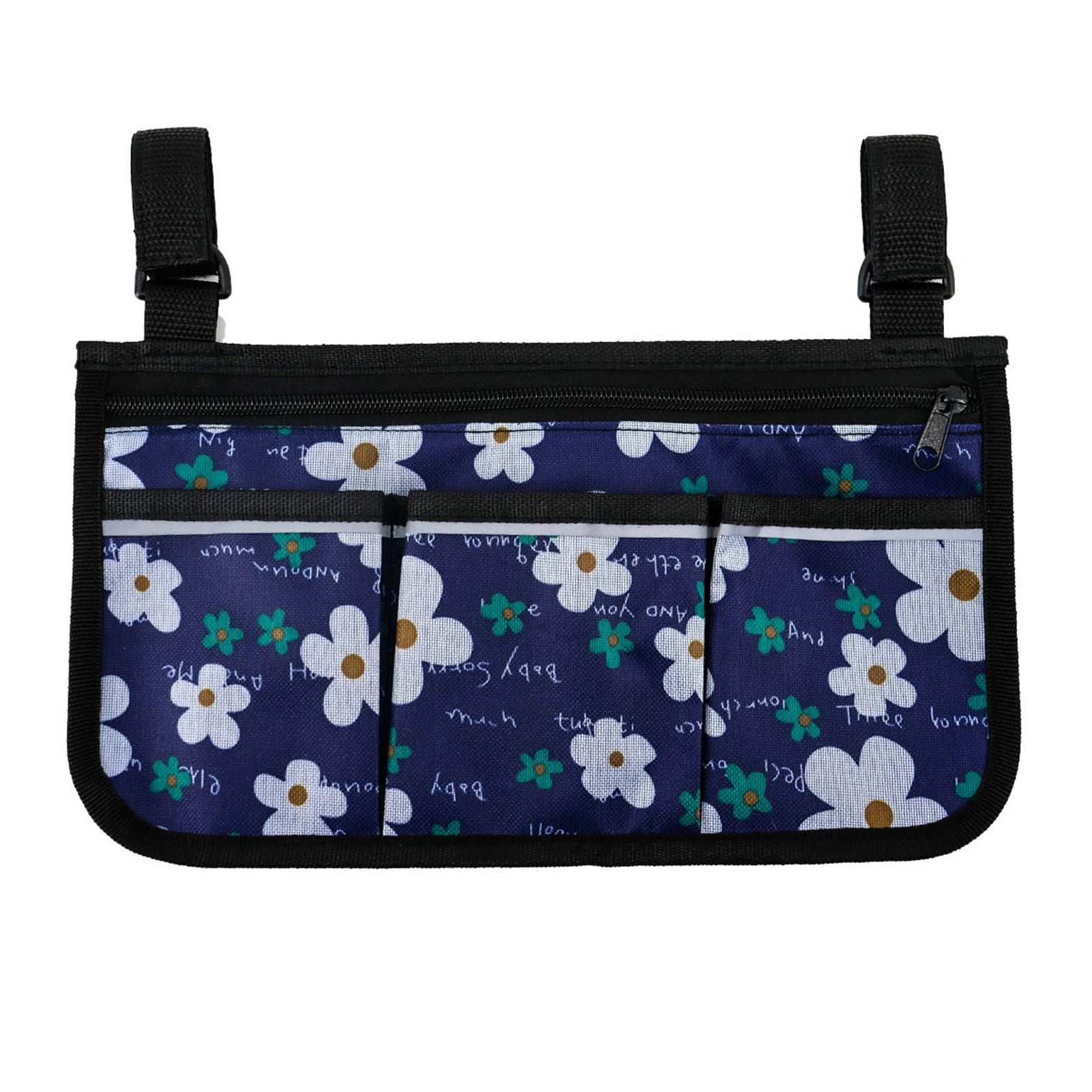 Wheelchair Bag with Pockets Reflective Strips - Side Bags pouch
