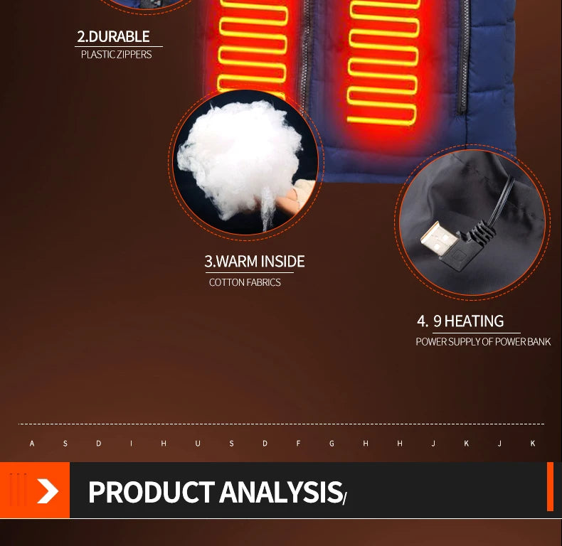 Heated Electric Jacket = USB Heating - Mobility Buy