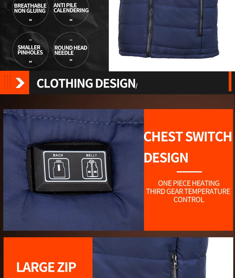 Heated Electric Jacket = USB Heating - Mobility Buy