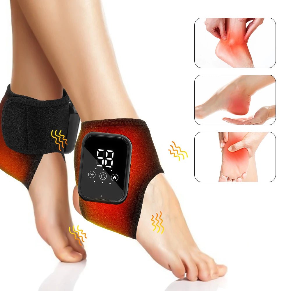 Heating Ankle Guard 3 Levels Vibratio Foot Massager - Mobility Buy