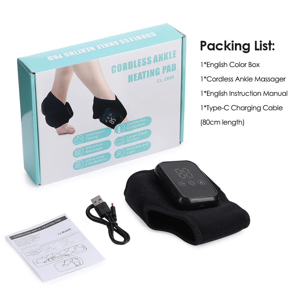 Heating Ankle Guard 3 Levels Vibratio Foot Massager - Mobility Buy
