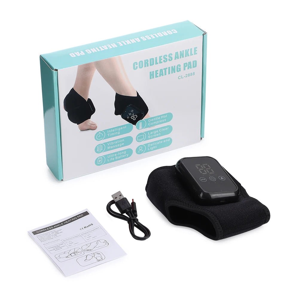 Heating Ankle Guard 3 Levels Vibratio Foot Massager - Mobility Buy