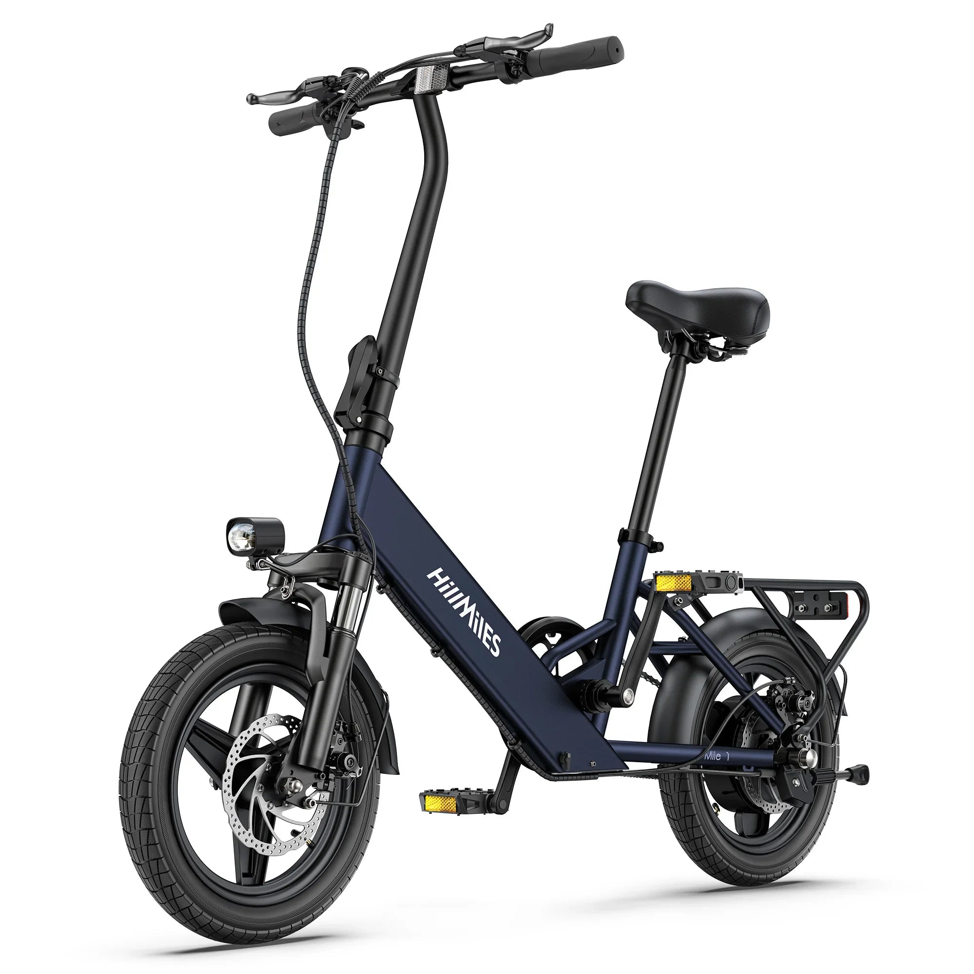HillMiles Mile 1 Adult E Bike 250W 36V 10.4Ah 14in Fat Tire Foldable - Mobility Buy
