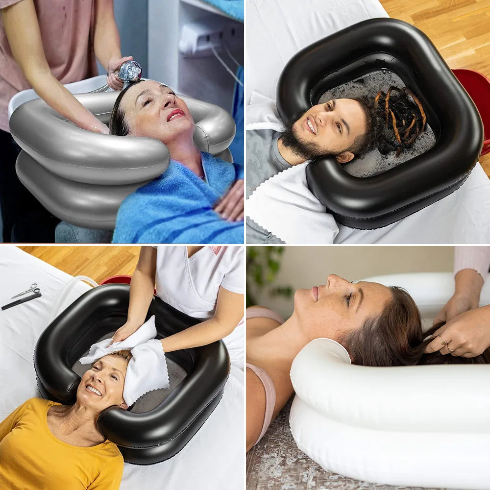 Inflatable Portable Hair Wash Basin With Pillow For Patient Care - Mobility Buy