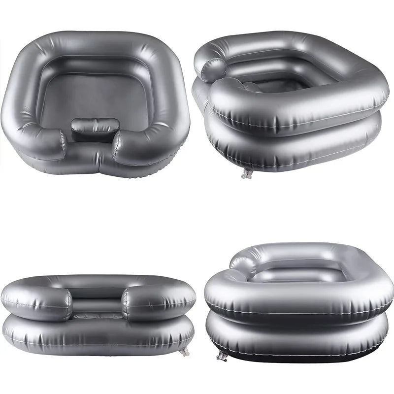 Inflatable Portable Hair Wash Basin With Pillow For Patient Care - Mobility Buy