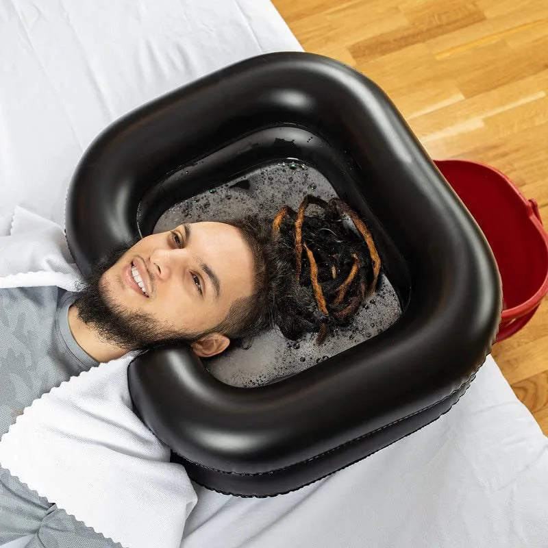 Inflatable Portable Hair Wash Basin With Pillow For Patient Care - Mobility Buy