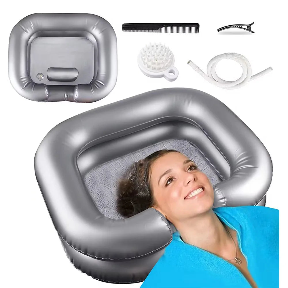 Inflatable Portable Hair Wash Basin With Pillow For Patient Care - Mobility Buy