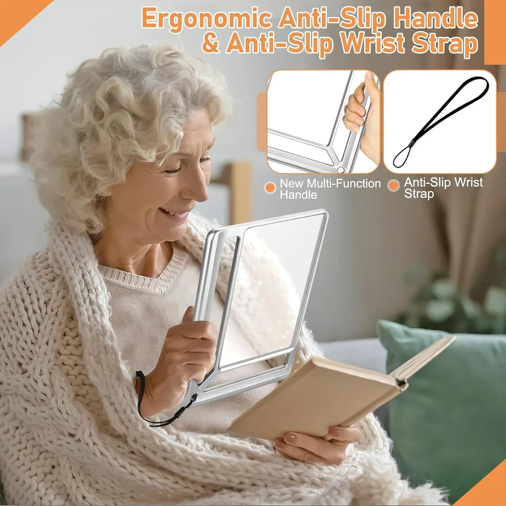 Kandheld Essential 4X Magnifying Glass With Usb Rechargeable LED For Seniors - Mobility Buy