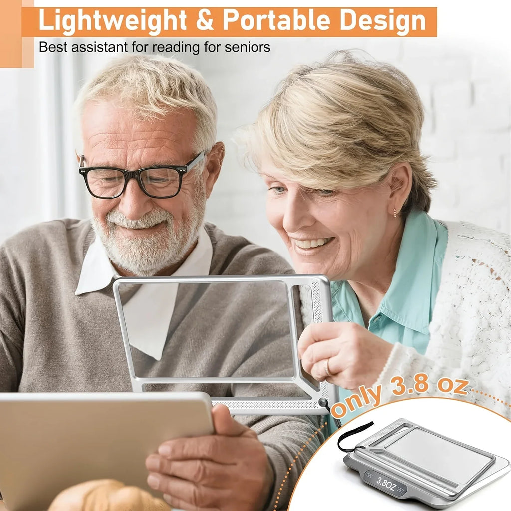 Kandheld Essential 4X Magnifying Glass With Usb Rechargeable LED For Seniors - Mobility Buy