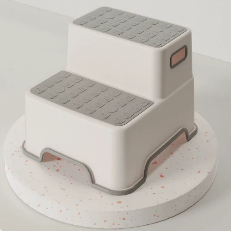 Kids Safety Step Stool 2 Tier Non Slip Foot Ladder Portable For Bathroom Sink - Mobility Buy