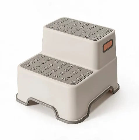 Kids Safety Step Stool 2 Tier Non Slip Foot Ladder Portable For Bathroom Sink - Mobility Buy